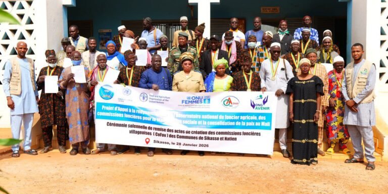 Appui à la redynamisation de l'observatoire national du foncier agricole et des commissions foncières pour la stabilisation sociale et la consolidation de la paix au Mali